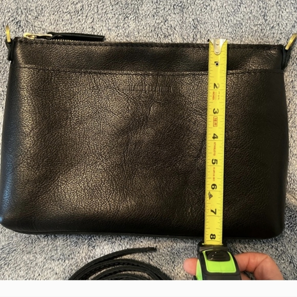 Black Leather Crossbody Bag